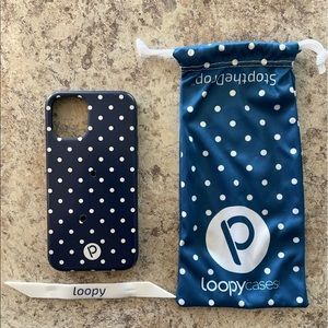 Polka-dot Loopy Case for iPhone 12 mini